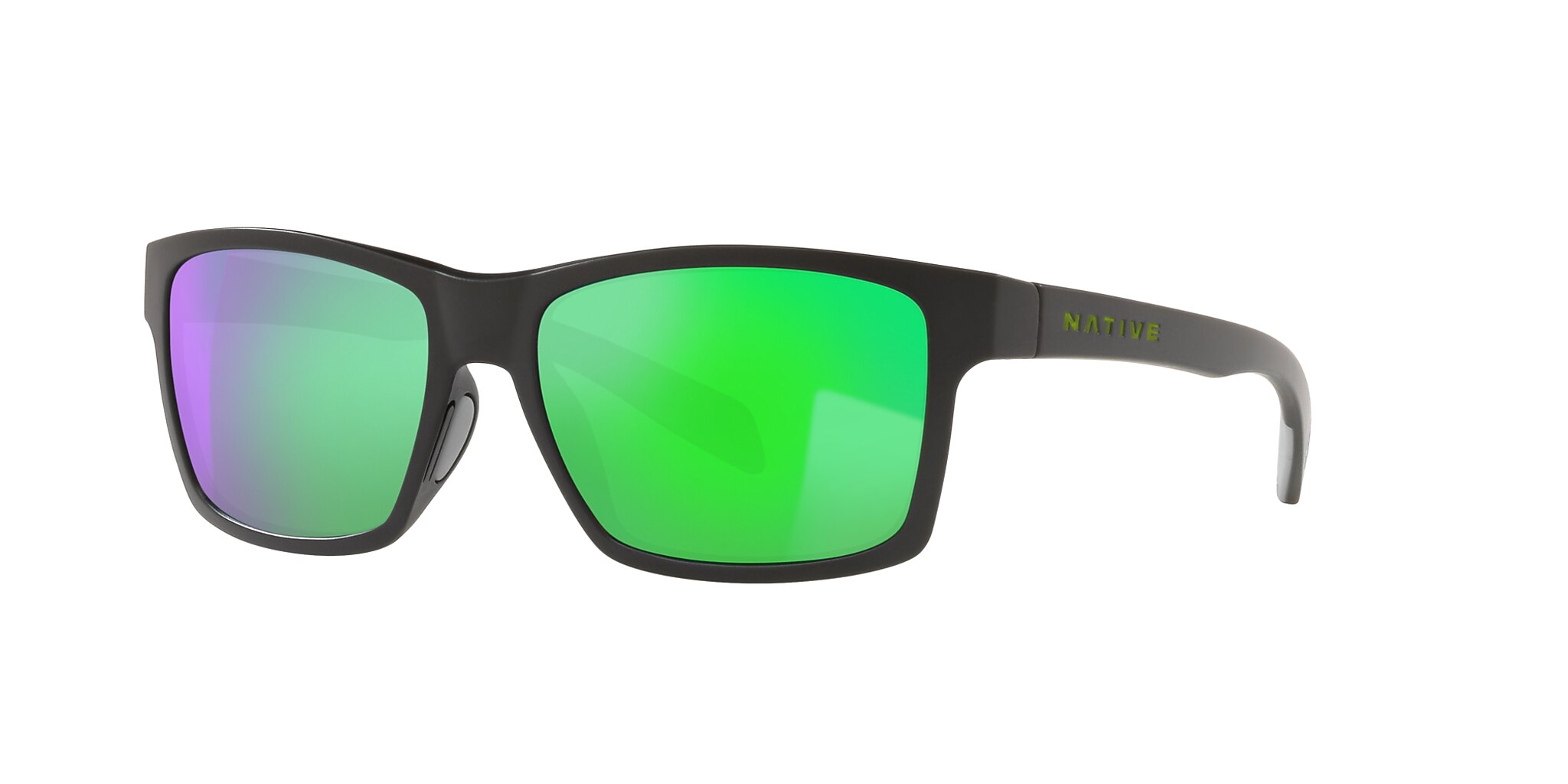 Flatirons Sunglasses in Green Reflex | Native Eyewear®