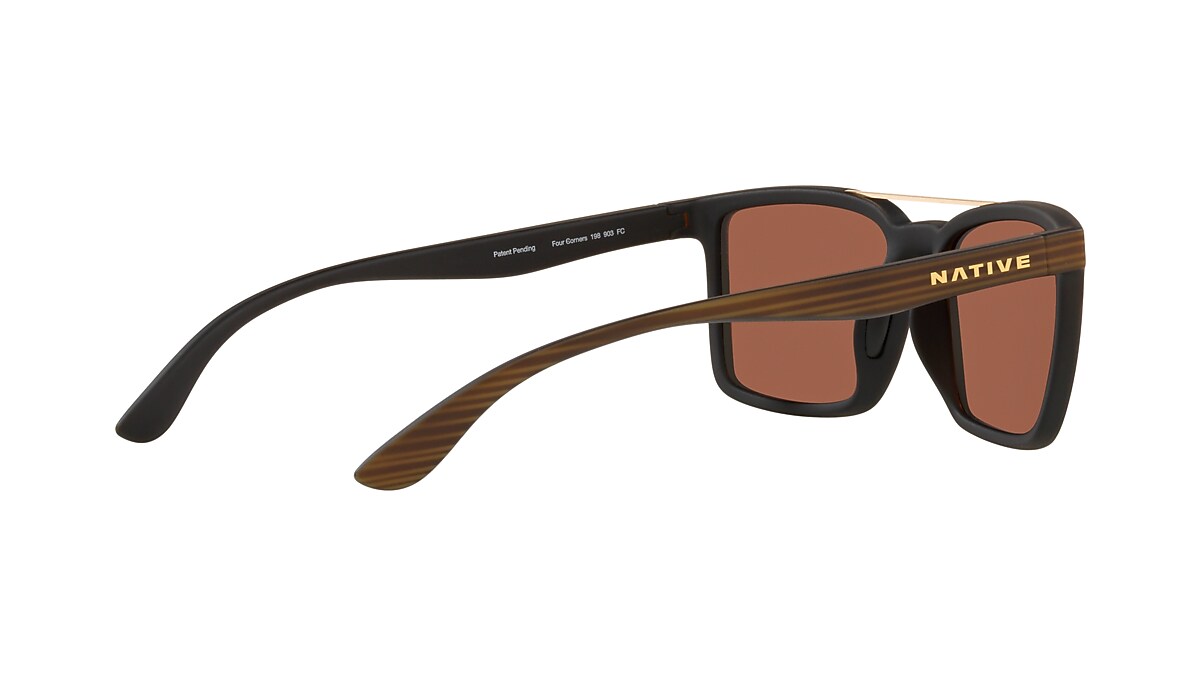 Four Corners Sunglasses in Bronze Reflex | Native Eyewear® 