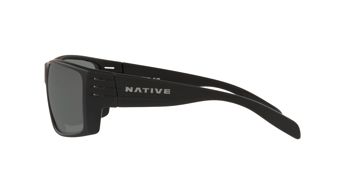 Native - Griz Smoke Fade Sunglasses / Silver Reflex Lenses