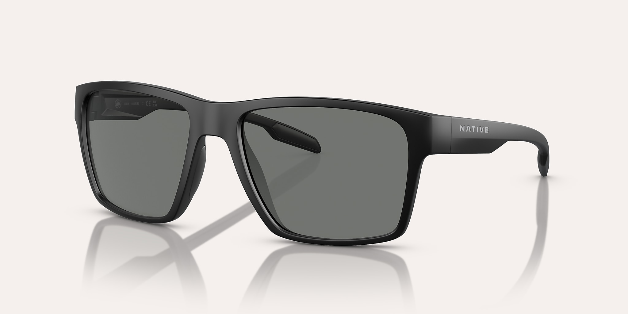 Breck Sunglasses in Grey Polarized